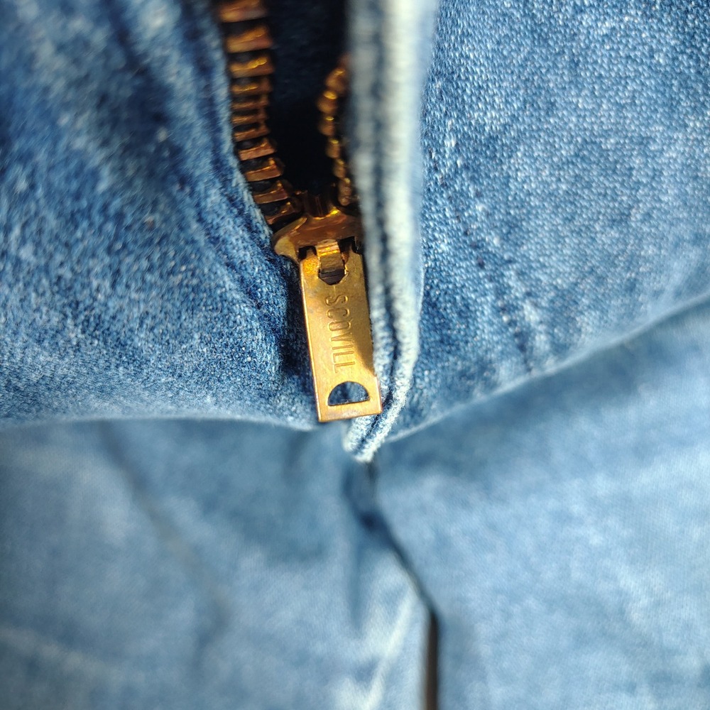 Wrangler Jeans Mens 33x30 Blue Slim Fit Flare Vintage 8161ONV Denim Made in USA - Picture 5 of 11